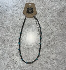 Accessories 806 Silver and Turquoise Necklace