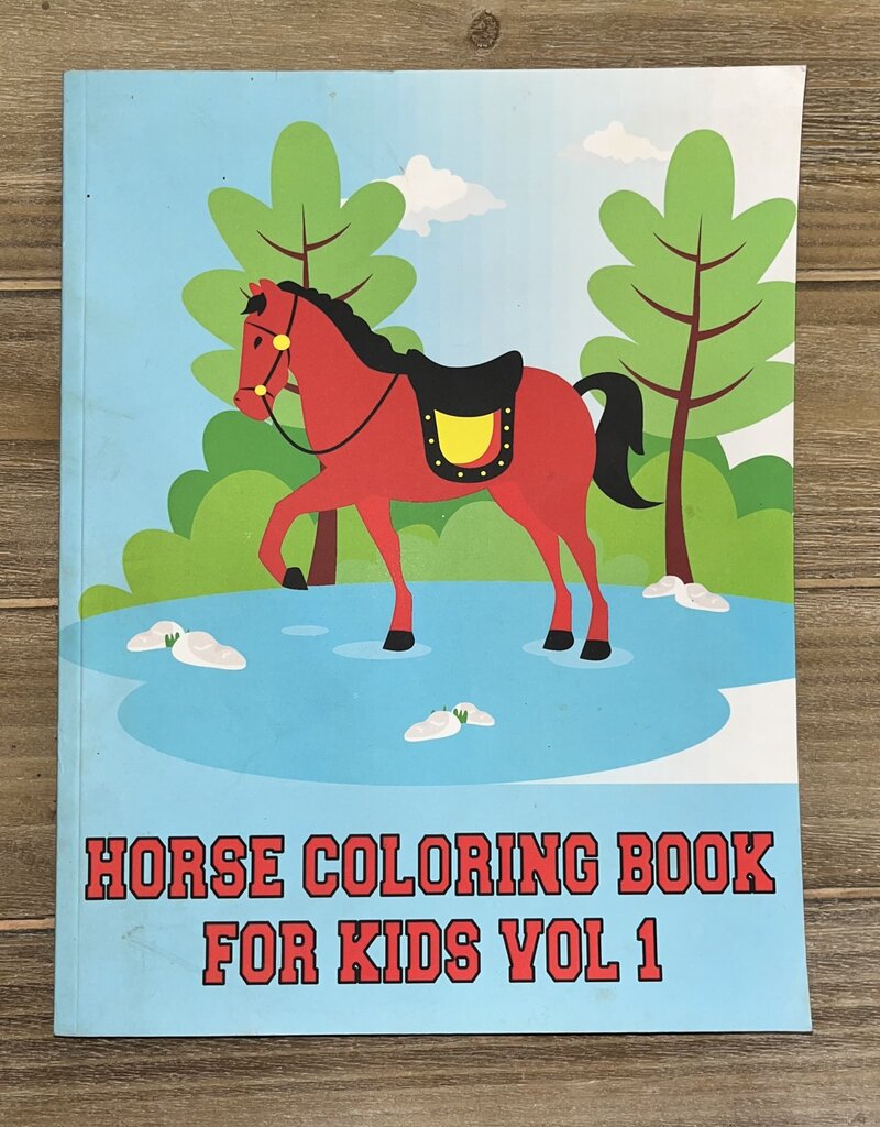 Gold Buckle Tack Horse Coloring Book For Kids