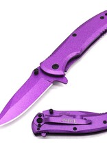 MTech USA 3.5" Closed Pink Stainless Steel Spring Assisted Folding Knife