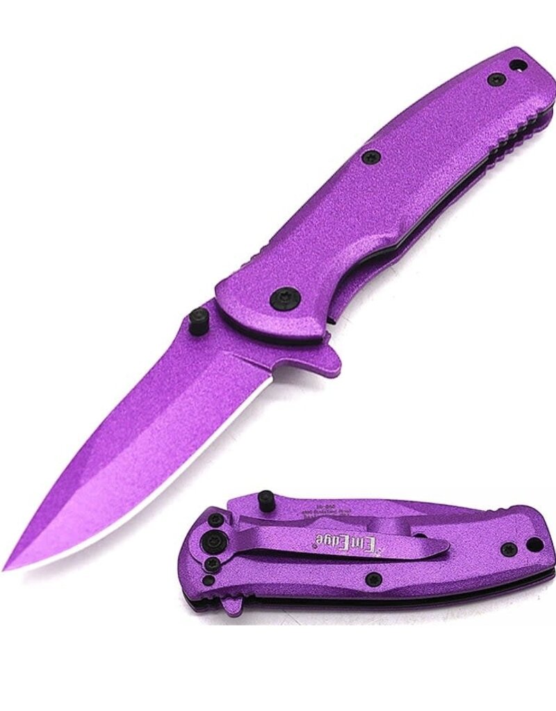 MTech USA 3.5" Closed Pink Stainless Steel Spring Assisted Folding Knife