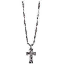 Justin Men's Necklace Stainless Steel Cross