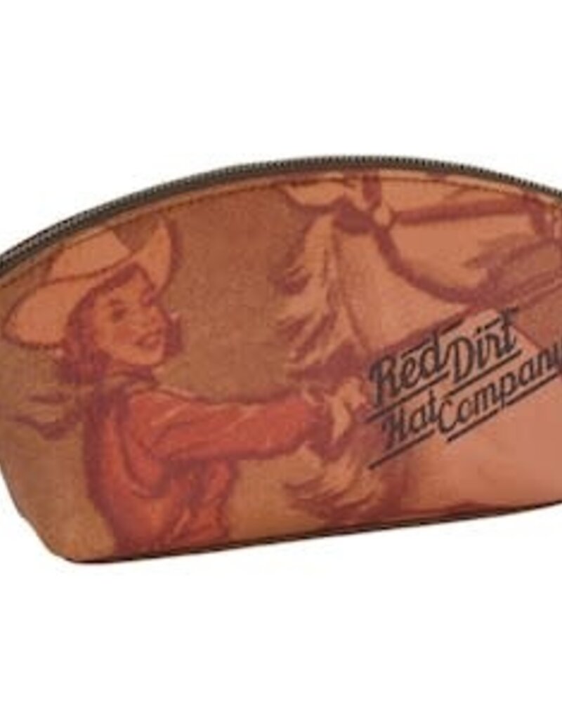 Red Dirt Hat Co Dome Cosmetic Pouch Vintage Cowgirl