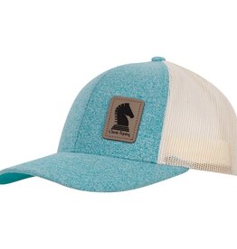 Classic Equine Patch Cap Teal and Heather