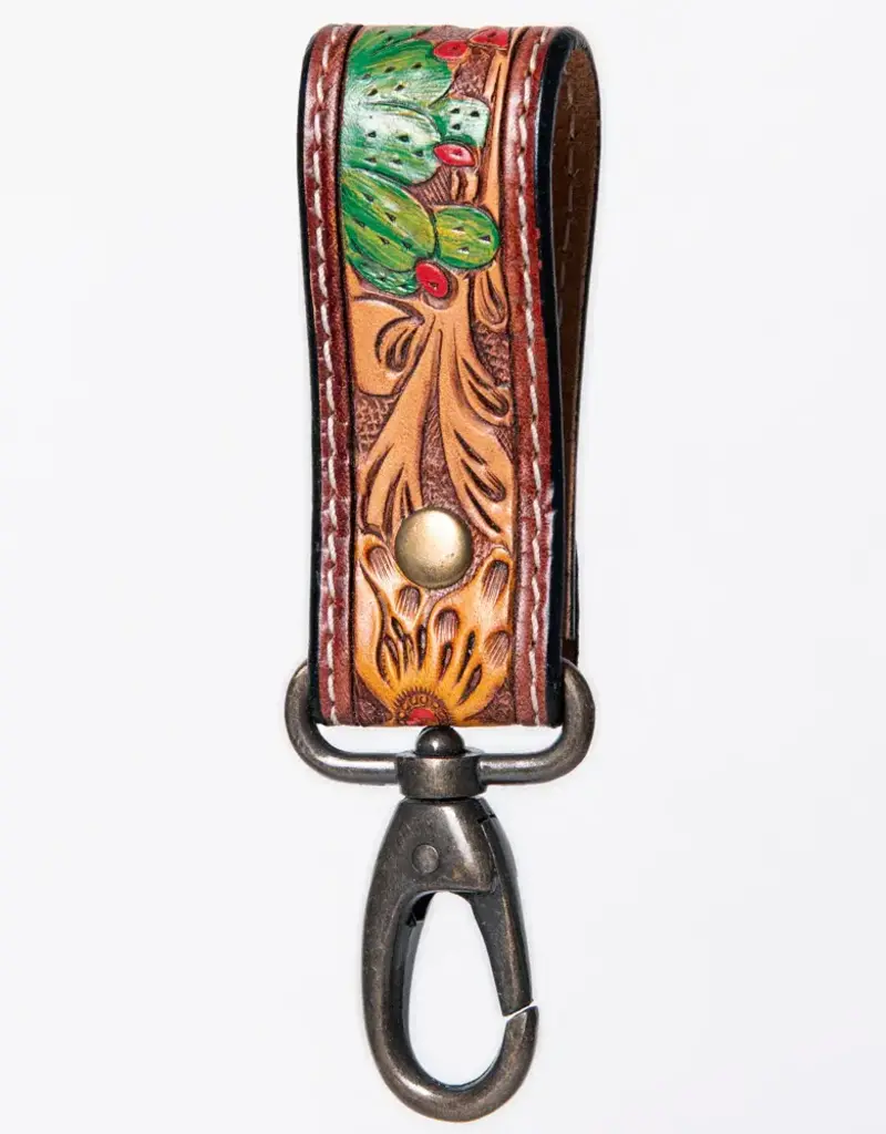 American Darling Short Tooled Keychain w/Cactus