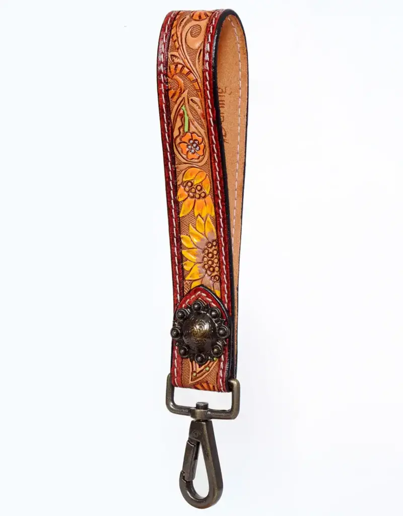 American Darling Tooled Keychain w/Sunflower