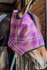 Rugged Ride Rugged Ride Deluxe Textilene Plaid Mesh Fly Mask - No Ears