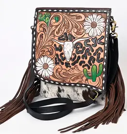 American Darling Hand Tooled Hair On Genuine