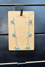 Boho Sol Turquoise Dot Choker Necklace