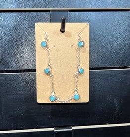Boho Sol Turquoise Dot Choker Necklace