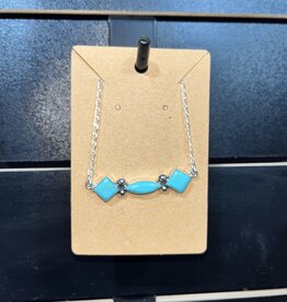 Boho Sol Turquoise Misshape Necklace