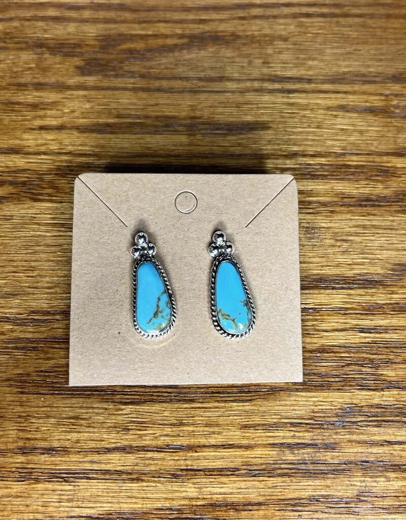 Boho Sol Turquoise Peanut Post Stud
