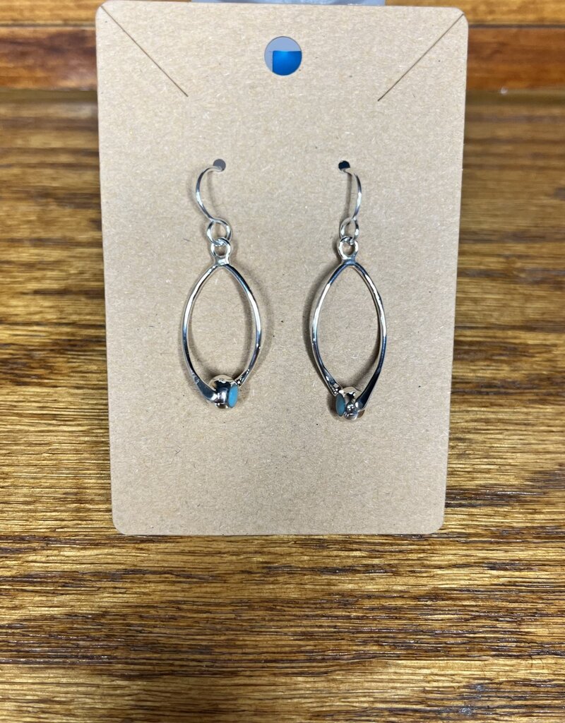 Boho Sol Turquoise Mini Twist Earrings