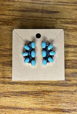 Boho Sol Chunky Cluster Post Earring