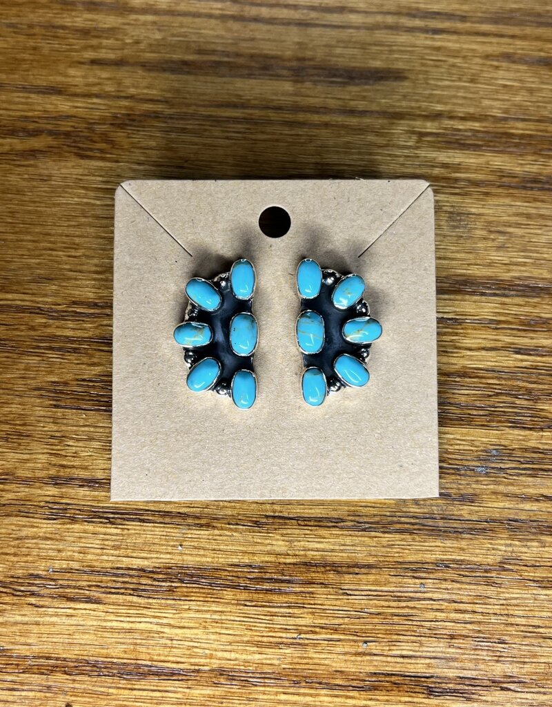 Boho Sol Chunky Cluster Post Earring
