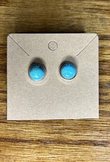 Boho Sol Turquoise Circle Stud