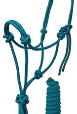 Rugged Ride Braided Rope Halter w/matching 6' lead