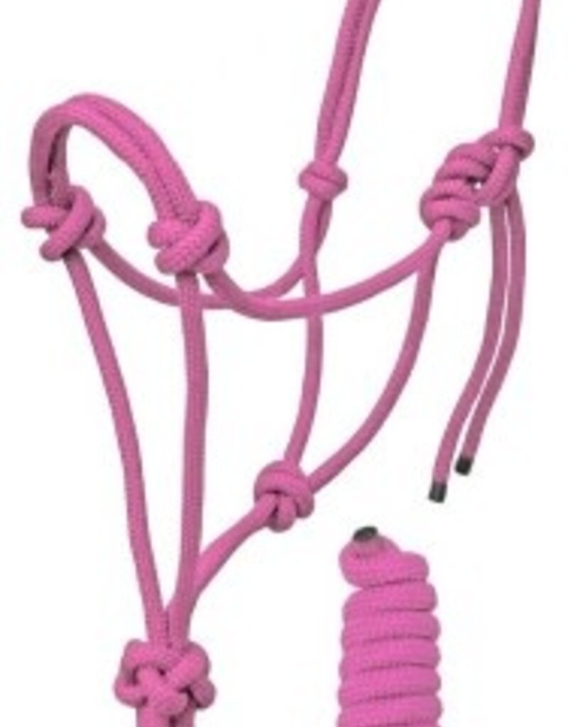 Rugged Ride Braided Rope Halter w/matching 6' lead