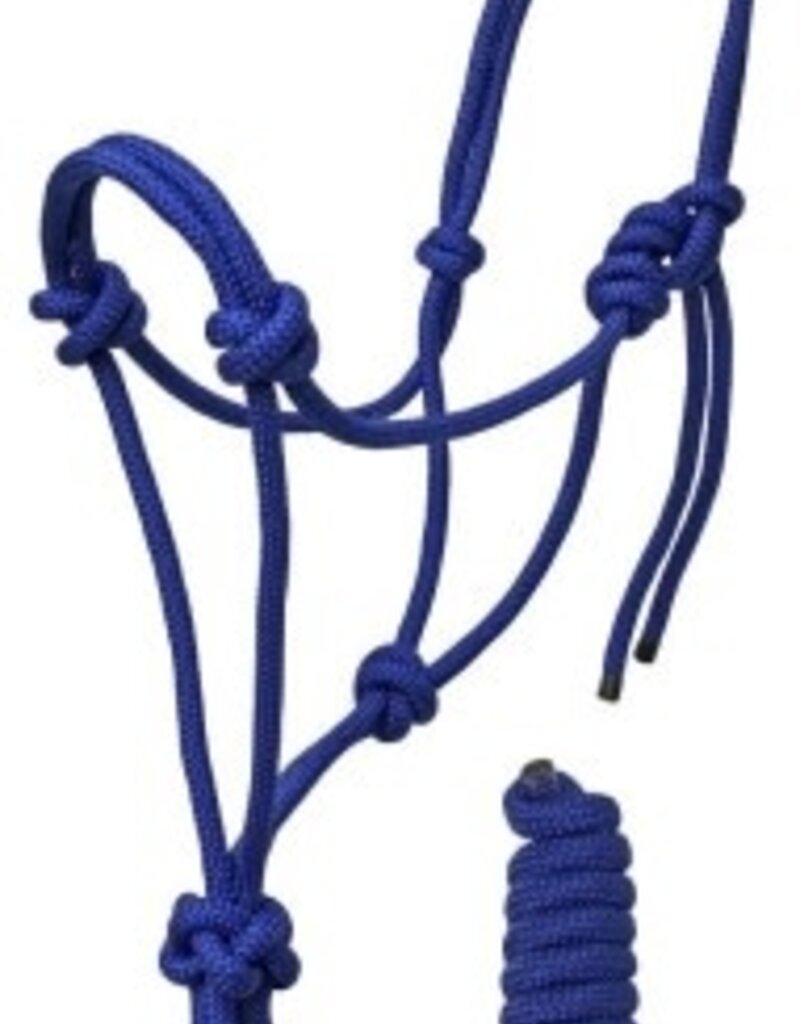 Rugged Ride Braided Rope Halter w/matching 6' lead