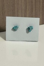 Sunwest Silver Turquoise Nugget Post Earrings