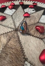 Indian Touch of Gallup Spiny Turquoise Adjustable Ring