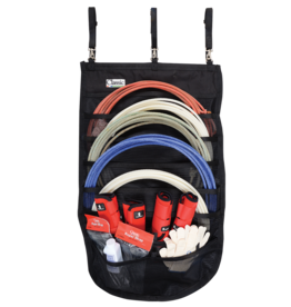 Classic Equine Hanging Rope Organizer Black