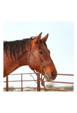 Classic Equine Wide Nose Braided Rope Halter W/lead