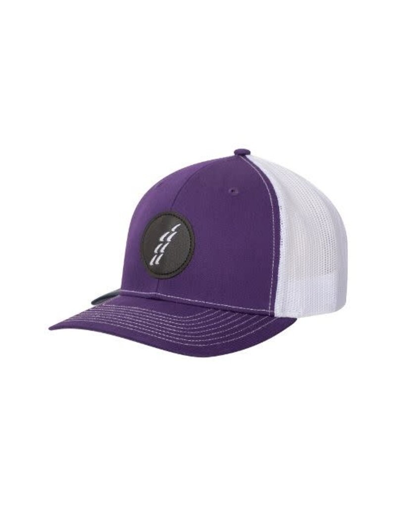 RATTLER Embroidered Faux Leather Patch Purple/White