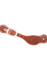Classic Equine Chestnut Mini Course Weave Spur Straps