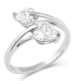 Montana Silversmiths Lily Pad Crystal Wrap Ring