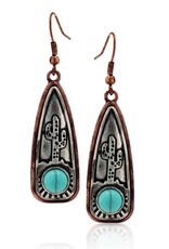 Montana Silversmiths Southwest Skyline Turquoise Attitude Earrings