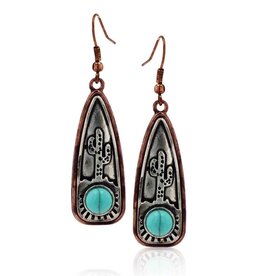 Montana Silversmiths Southwest Skyline Turquoise Attitude Earrings