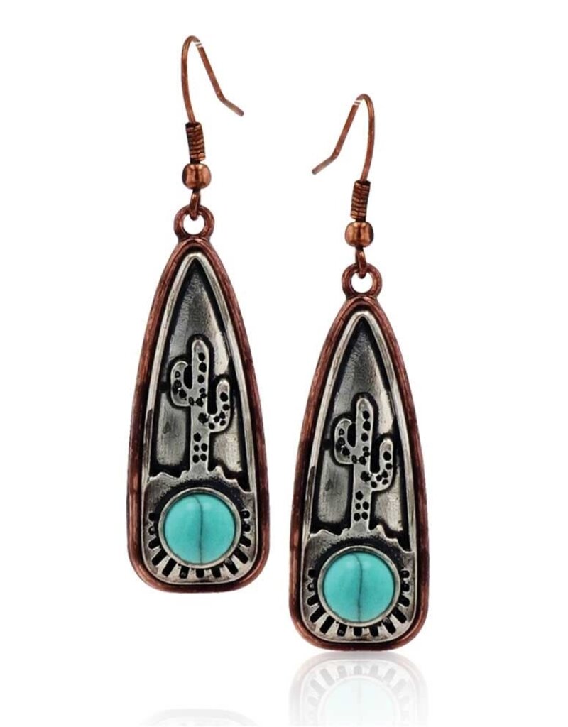 Montana Silversmiths Southwest Skyline Turquoise Attitude Earrings
