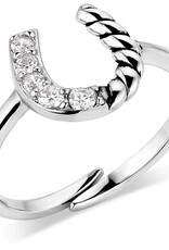 Montana Silversmiths Roping Luck Crystal Ring (adjustable)