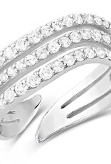 Montana Silversmiths Calm Waters Crystal Open Ring