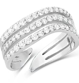 Montana Silversmiths Calm Waters Crystal Open Ring