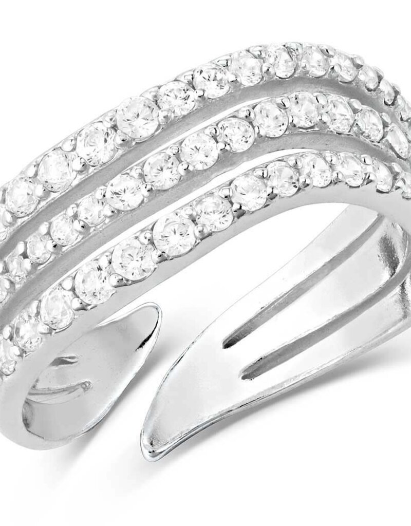Montana Silversmiths Calm Waters Crystal Open Ring