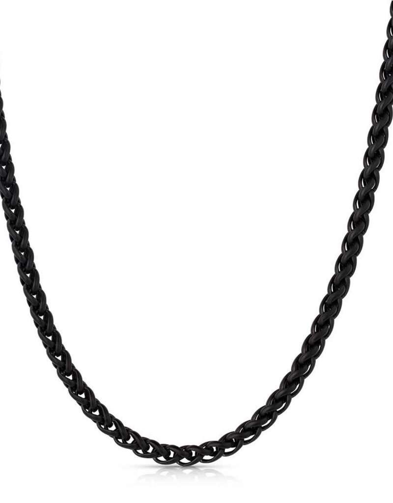 Montana Silversmiths Midnight Onyx Wheat Chain Necklace
