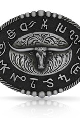 Montana Silversmiths Branded Legacy Longhorn Buckle