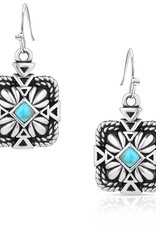 Montana Silversmiths Desert Sage Turquoise Earrings