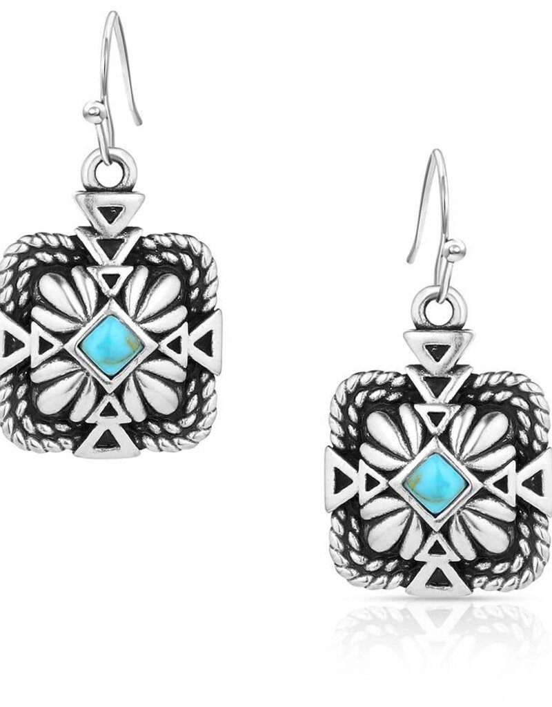 Montana Silversmiths Desert Sage Turquoise Earrings