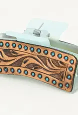 American Darling Hand Tooled Hair Clip