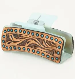 American Darling Hand Tooled Hair Clip
