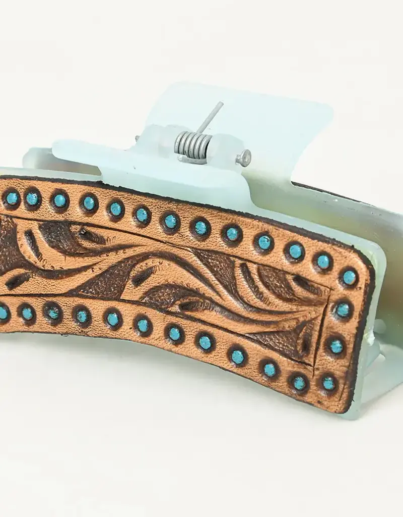 American Darling Hand Tooled Hair Clip