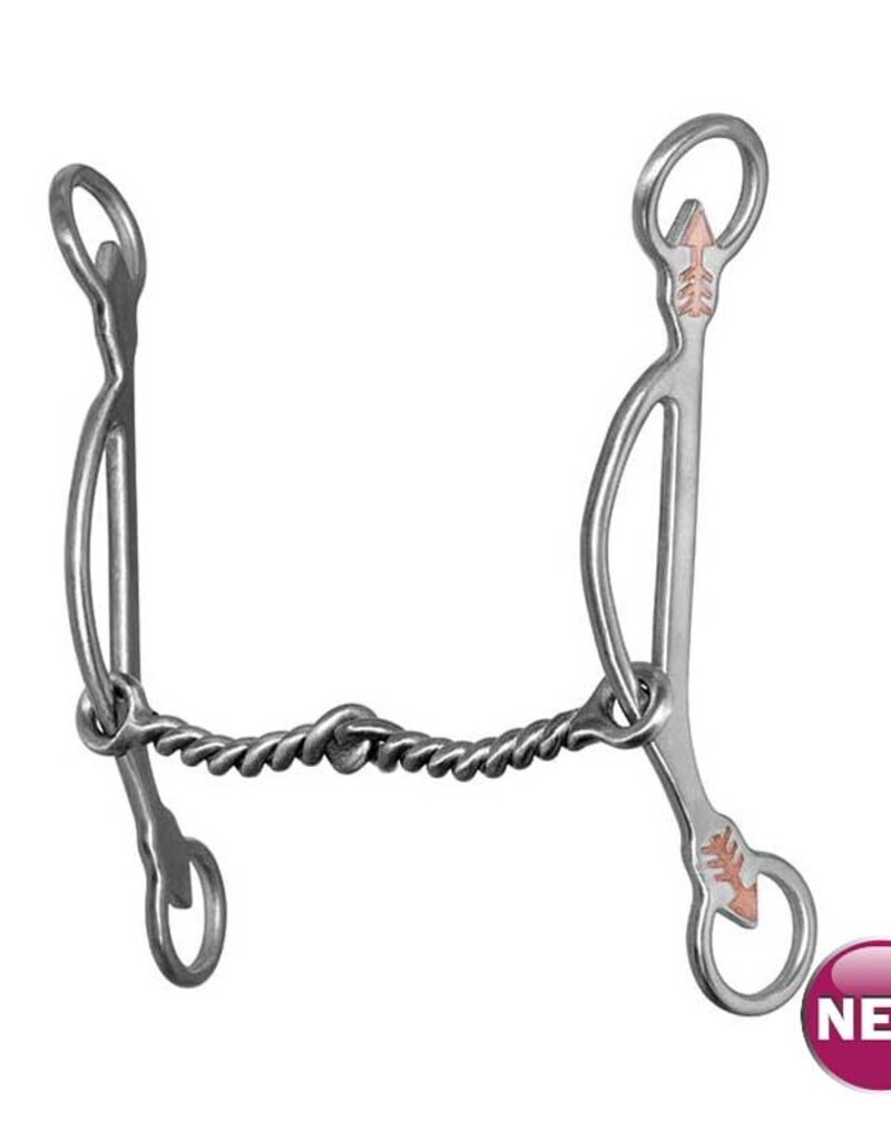Partrade Em Barrel Racing Smooth Twisted Gag Bit