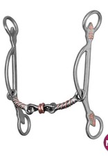 Partrade Em Barrel Racing Smooth Dog Bone Gag Bit