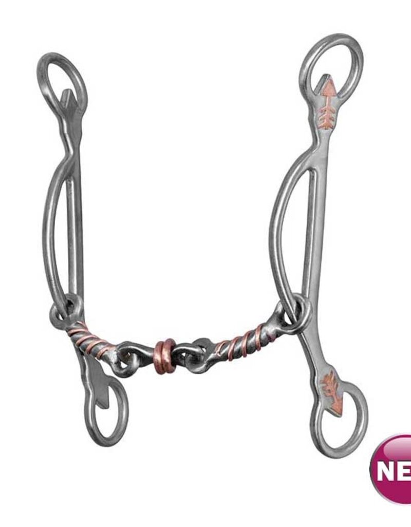 Partrade Em Barrel Racing Smooth Dog Bone Gag Bit