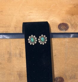 Boho Sol Multi Dot Turquoise Earrings