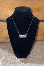 Boho Sol Genuine Turquoise Bar Necklace