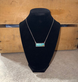 Boho Sol Genuine Turquoise Bar Necklace