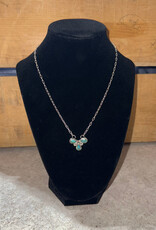 Boho Sol Triple Teardrop Turquoise Necklace
